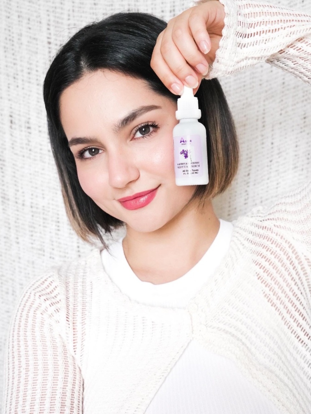 Aster Saffron Night Serum Vegan Anti-Aging Face Oil Radiant Glow
